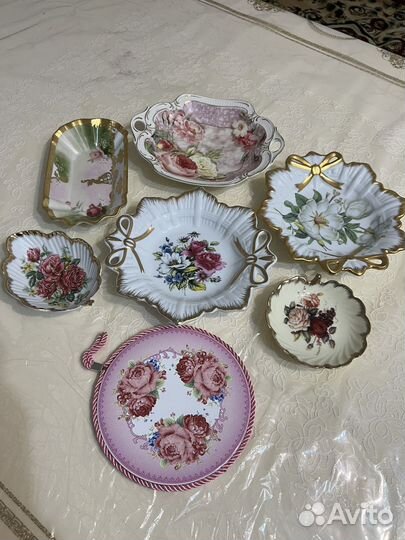 Тарелки корейская роза 2штуки