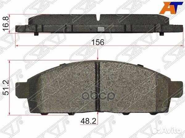 Колодки тормозные перед MMC L200 06- pajero SP