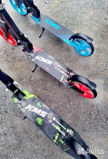 Самокат двухколесный KMS 210 mm с передним амортиз