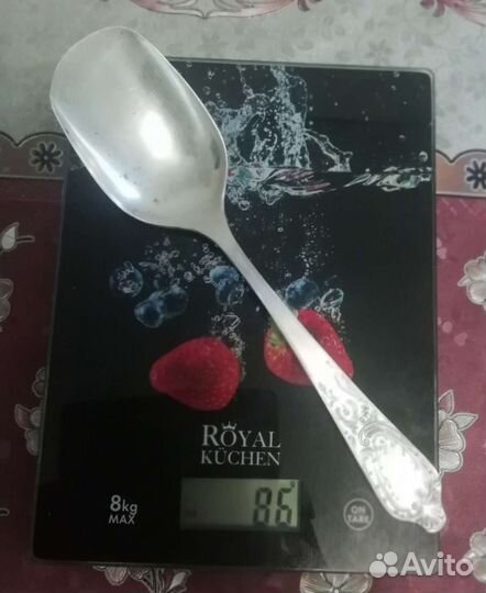 Ложка большая серебряная