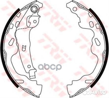 Колодки тормозные барабанные задн citroen: C1 0