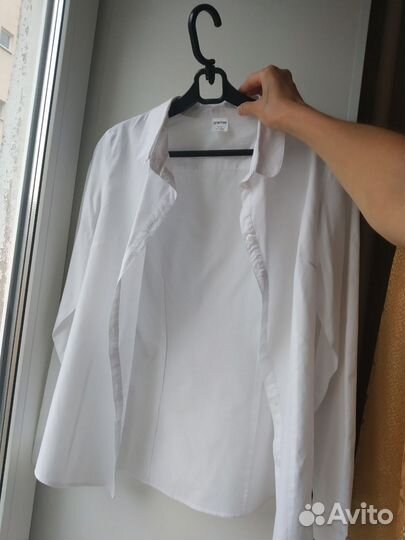 Школьная рубашка/ блузка белая для девочки Ostin