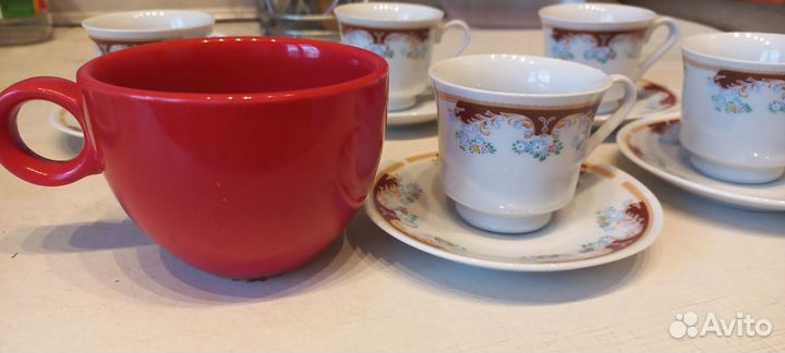 Новый кофейный сервиз 12 предметов