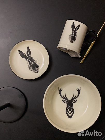 Комплект олень заяц hm home Kuchenland