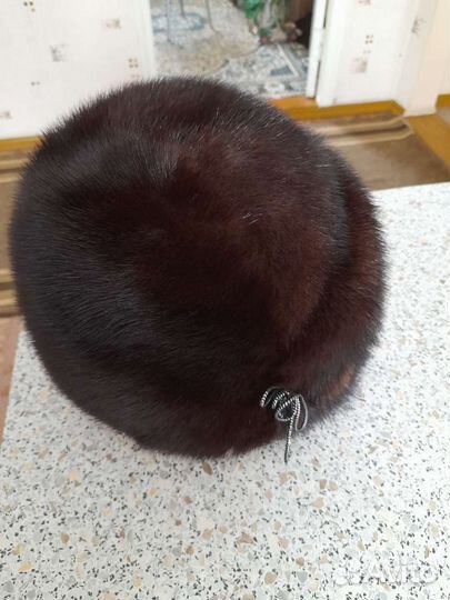 Шапка норковая женская, размер 57-58, можно регули