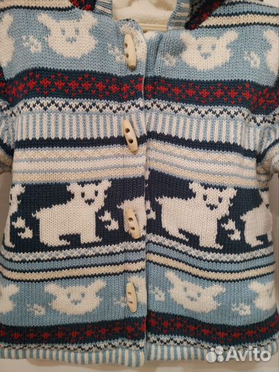 Кофта теплая детская 92-52 на 2 года