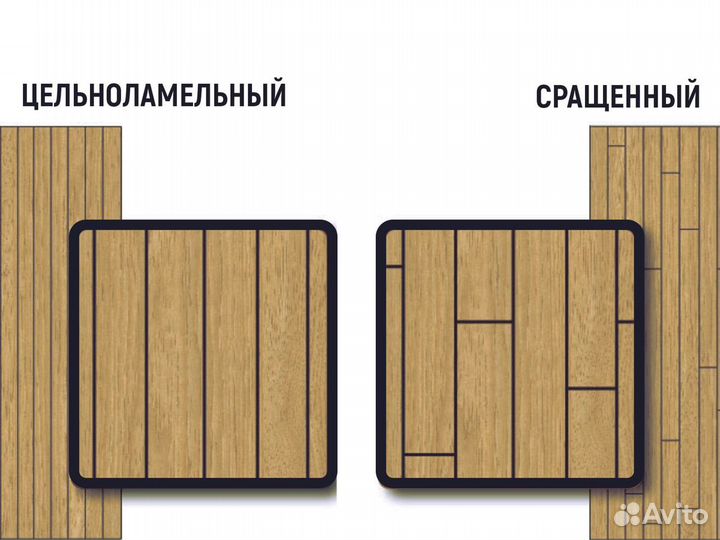 Мебельный щит дуб / карагач / ясень