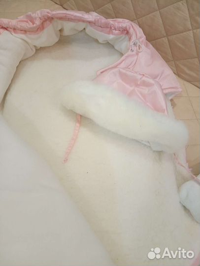 Конверт на выписку зимний для девочки