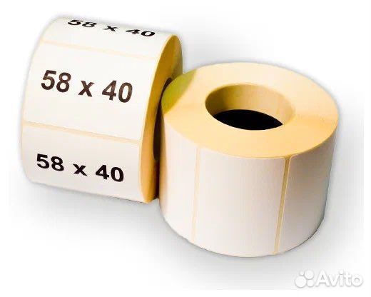 Этикетки для принтера 58х40, 58х60 / Термоэтикетки