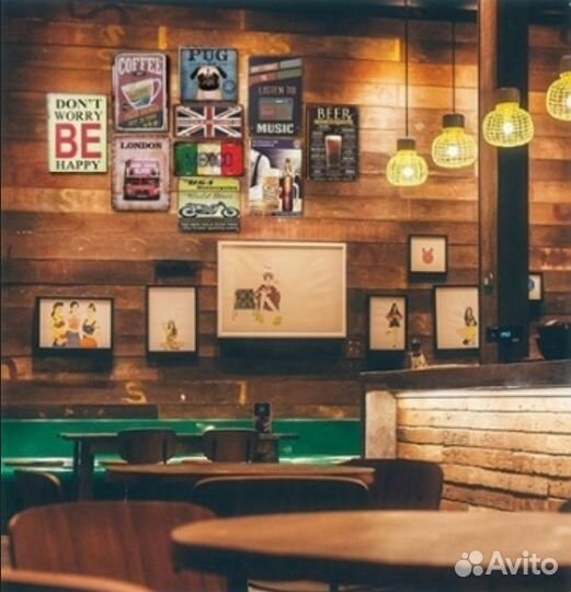 Декоративные жестяные таблички Harley - Davidson