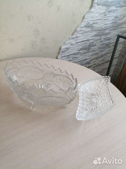 Ваза хрустальная