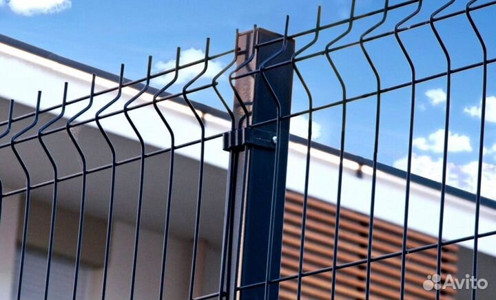 Забор из сетки гиттер для дома, ворота