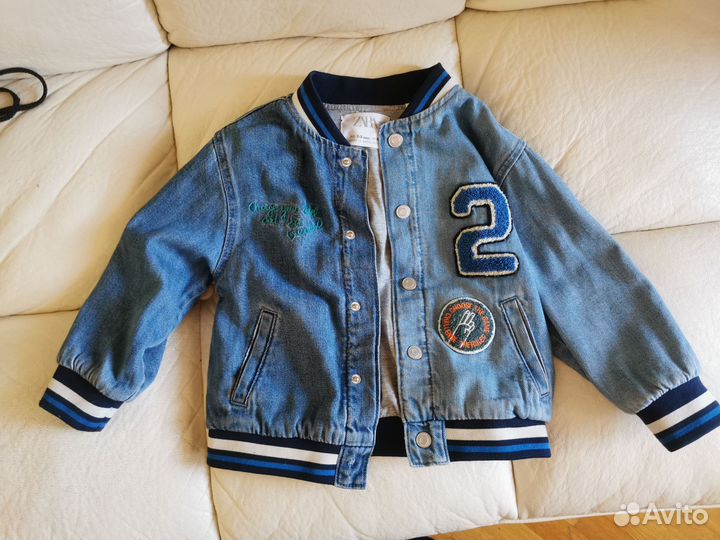 Джинсовка с подкладом 98 размер
