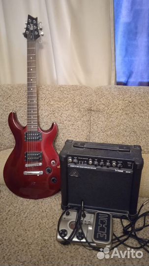 Электрогитара с комбиком бу