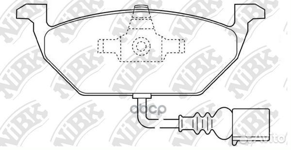 Колодки передние skoda octavia (1U, 1Z ), VW golf