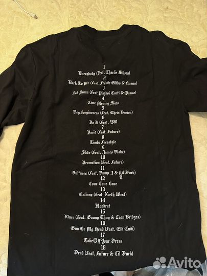 Yeezy vultures лонгслив