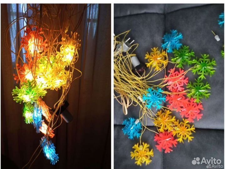 Елочные игрушки СССР и гдр. Гирлянды