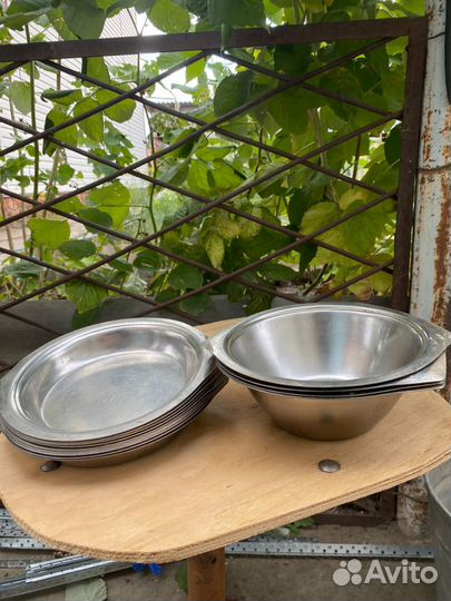 Тарелки из нержавейки СССР