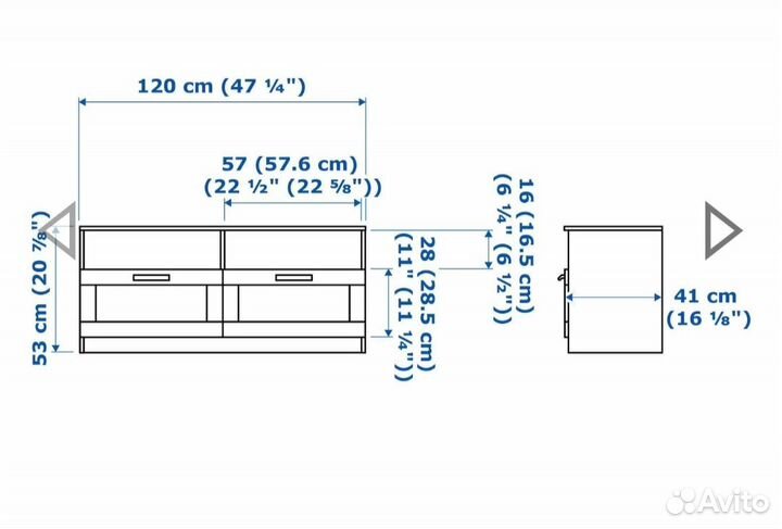 Тумба под телевизор бу IKEA