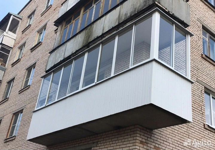 Остекление балконов под ключ. Рассрочка