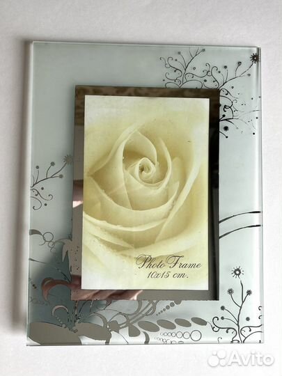 Фоторамка стеклянная настольная новая