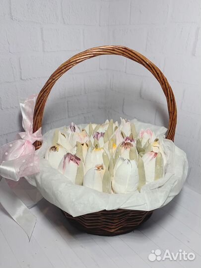 Тюльпаны из зефира