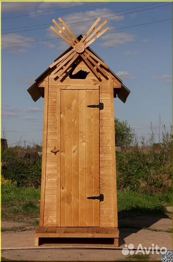 Дачный туалет деревянный ELE1001