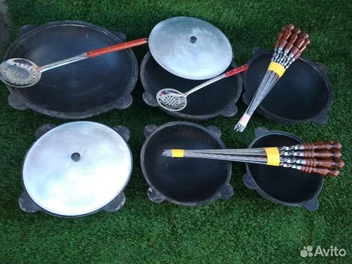 Казан 10л и печь с трубой