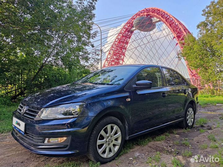 Volkswagen Polo 1.6 AT, 2016, 55 300 км