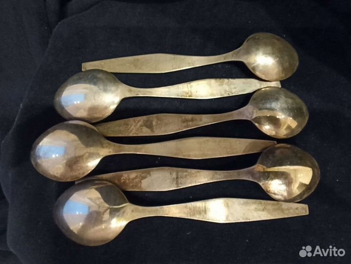 Серебряные чайные ложки, 875 проба