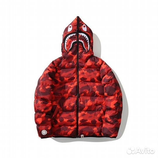 Куртка зимняя Bape красная