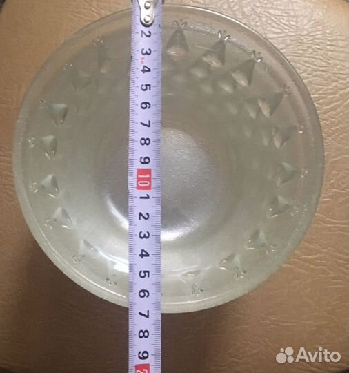 Тарелки миски глубокие 6 шт прозрачное стекло 17 с