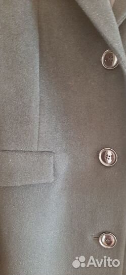 Пальто женское чёрное шерстяное