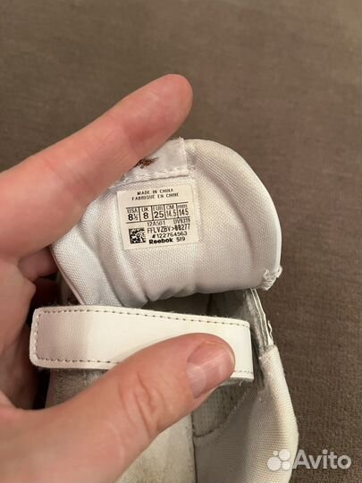 Кеды reebok для девочки 25