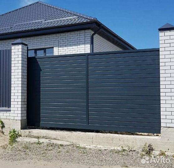 Откатные, распашные ворота под ключ