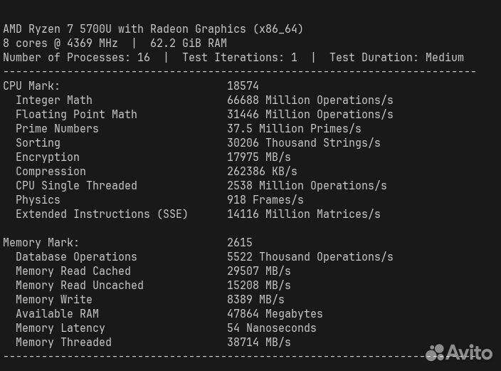 Ноутбук tuxedo Pulse 15 - Gen2 AMD Ryzen 7 5700U