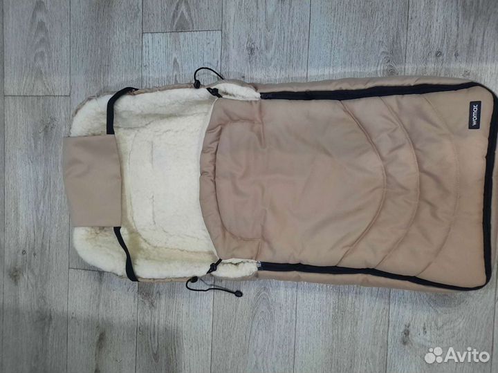 Зимний конверт в коляску, овчина Womar