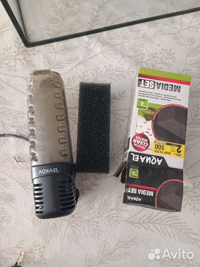 Аквариум с фильтром, компрессором, лампой и др