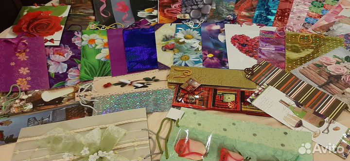 Пакеты Подарочные с ручками разных размеров новые