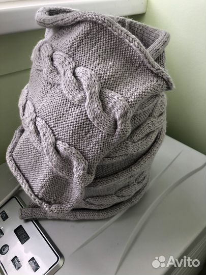 Шапка с шарфом