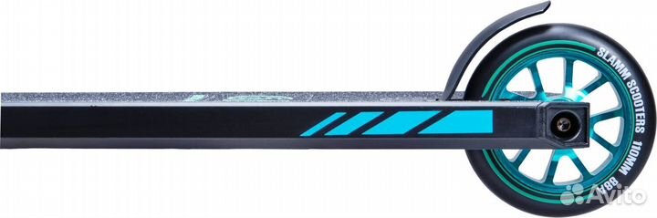 Самокат Slamm Urban V9, черный-бирюзовый