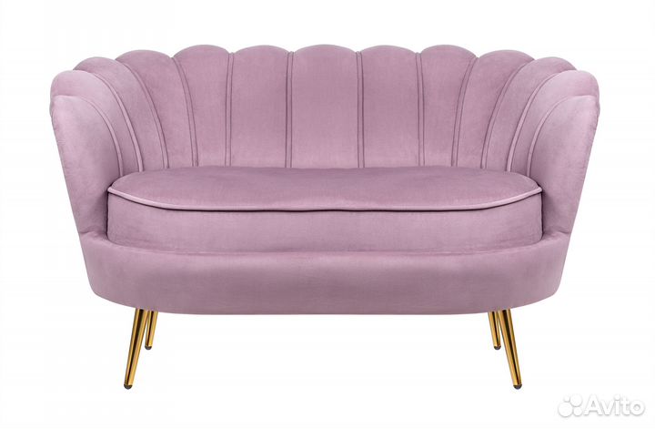 Дизайнерский розовый диван Pearl double pink