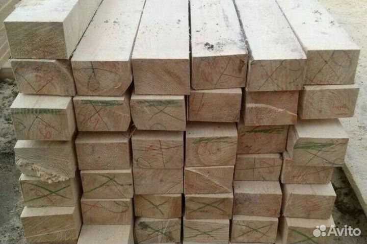 Брус обрезной 100х100х6000мм