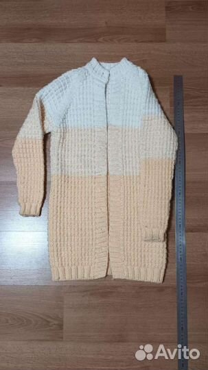 Вязаный удлинённый кардиган 140