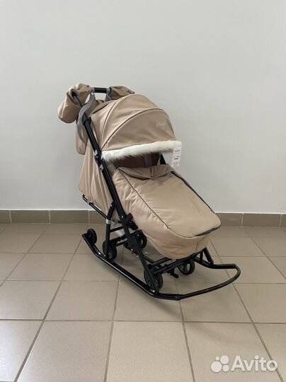 Коляска-санки Снеговик