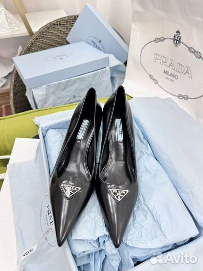 Туфли лодочки Prada натуральная кожа