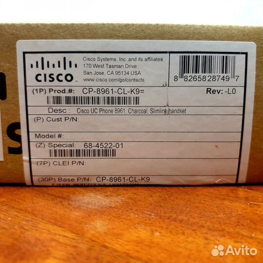 Cisco CP-9971,CP-8845,7821,7841,8945,DX-650 и др