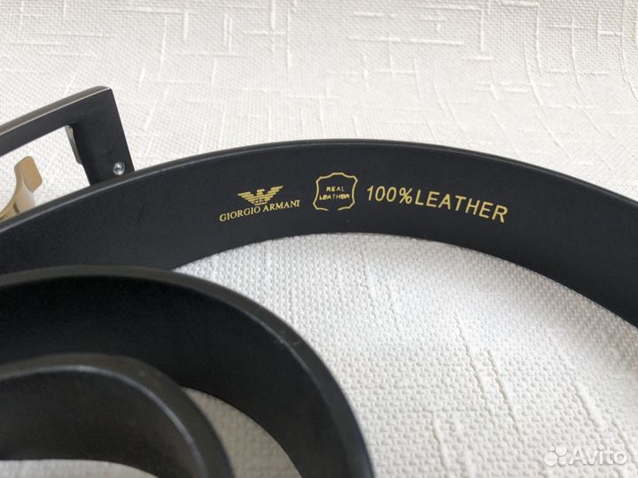 Мужской кожаный ремень Giorgio Armani