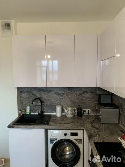 Угловая кухня. Белый глянец ксп:23520