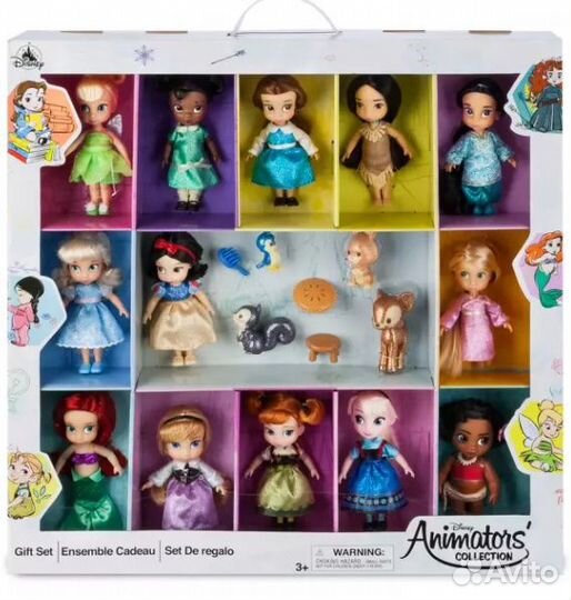 Минианиматоры Ариэль,Рапа Disney Дисней куколки